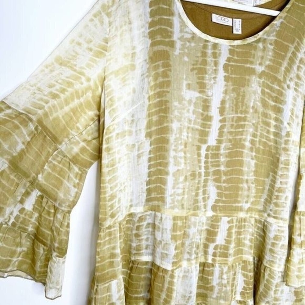 LOGO LORI GOLDSTEIN Ruffle Tunic - Picture 3 of 7